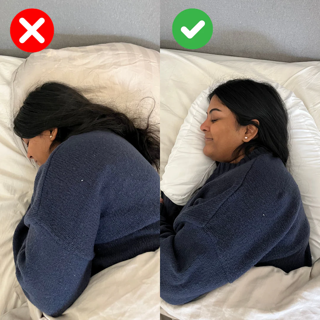 ZenSleep™ - U-formet hovedpude med hulrum til ørerne - Image 4