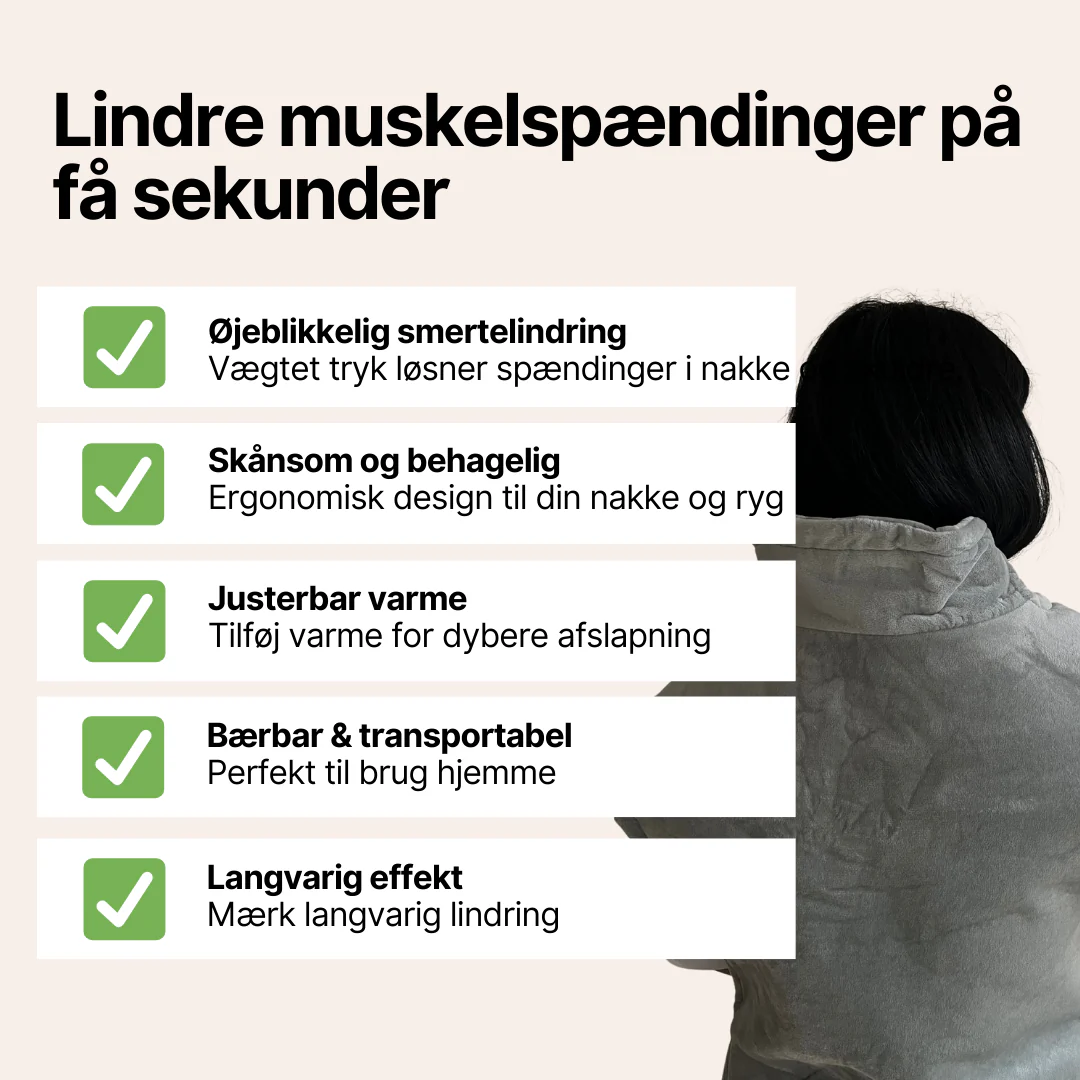 RelaxZone™ - Vægtet Varmepude til Nakke, Skuldre & Ryg - Image 3