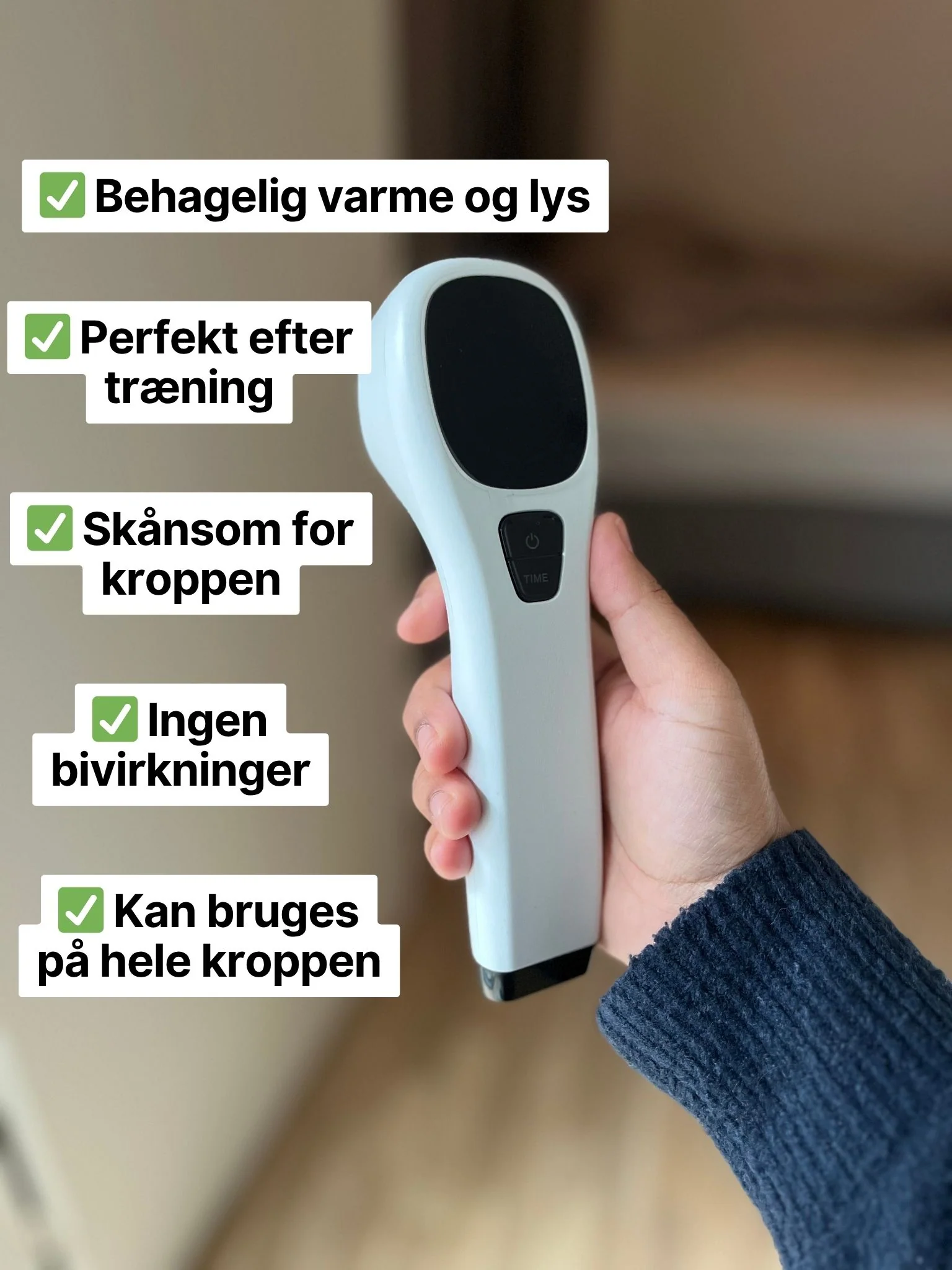 Varmeplejer Pro – Håndholdt lys- og varmeapparat til krop og led - Image 2