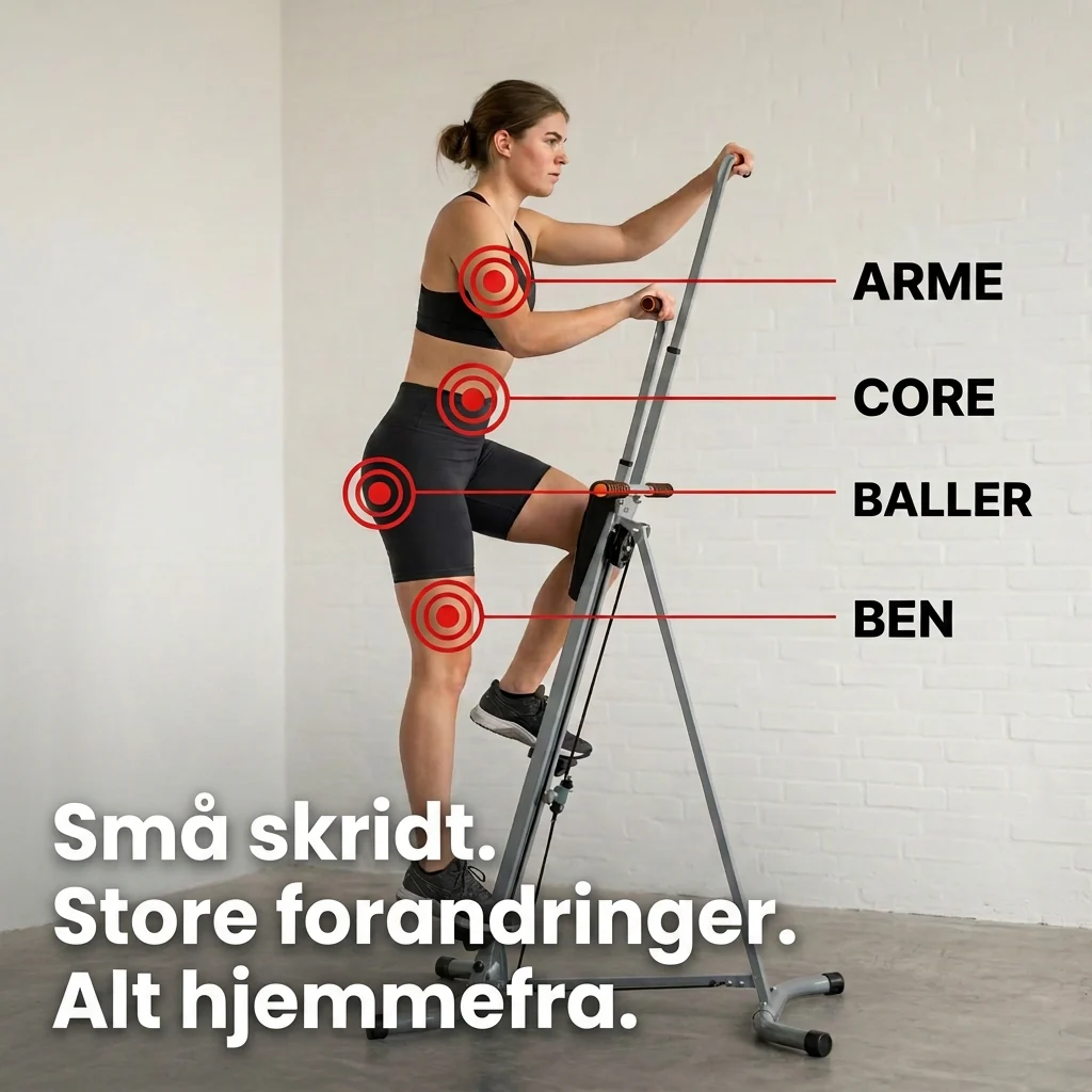 Vertikal Klatremaskine – Hjemmetræning til hele kroppen uden fitnessabonnement - Image 3