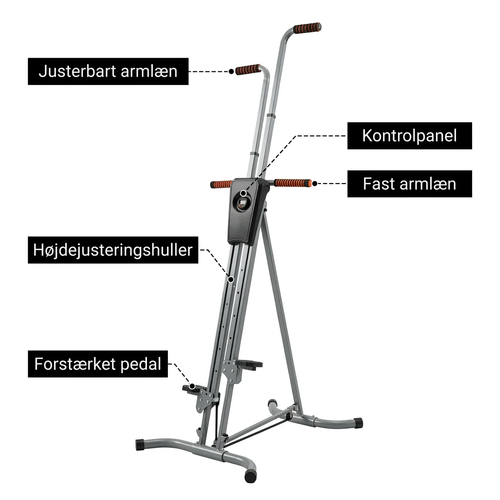 Vertikal Klatremaskine – Hjemmetræning til hele kroppen uden fitnessabonnement - Image 6