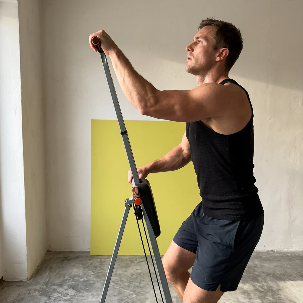 Vertikal Klatremaskine – Hjemmetræning til hele kroppen uden fitnessabonnement - Image 9