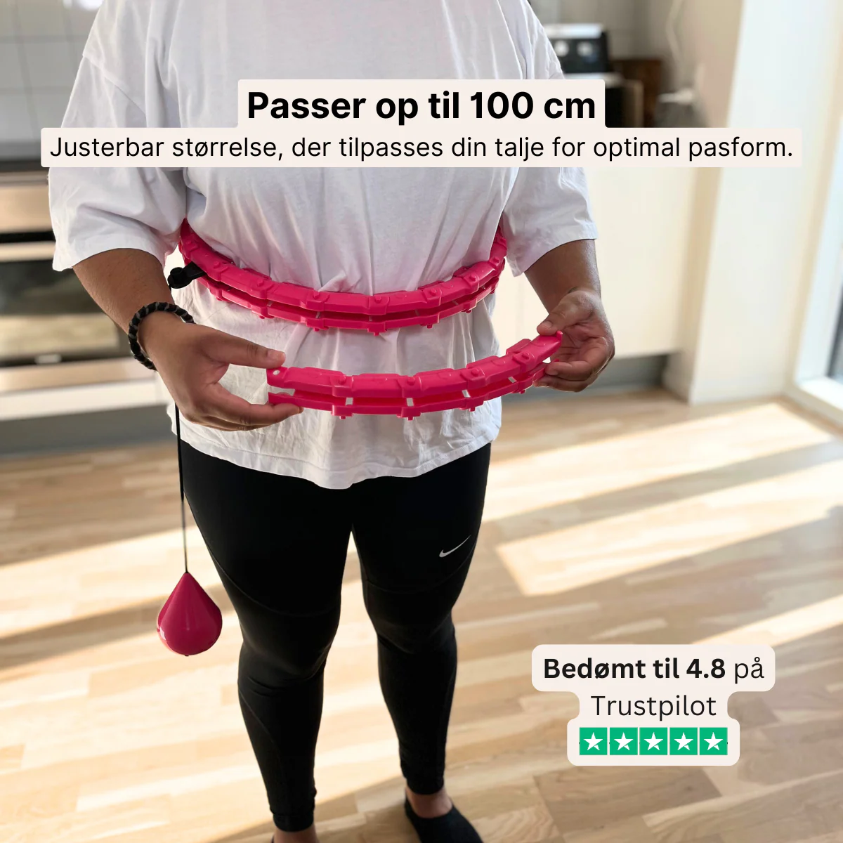 Vibrationstræner + Justerbar hulahopring med vægt (PAKKETILBUD) - Image 2