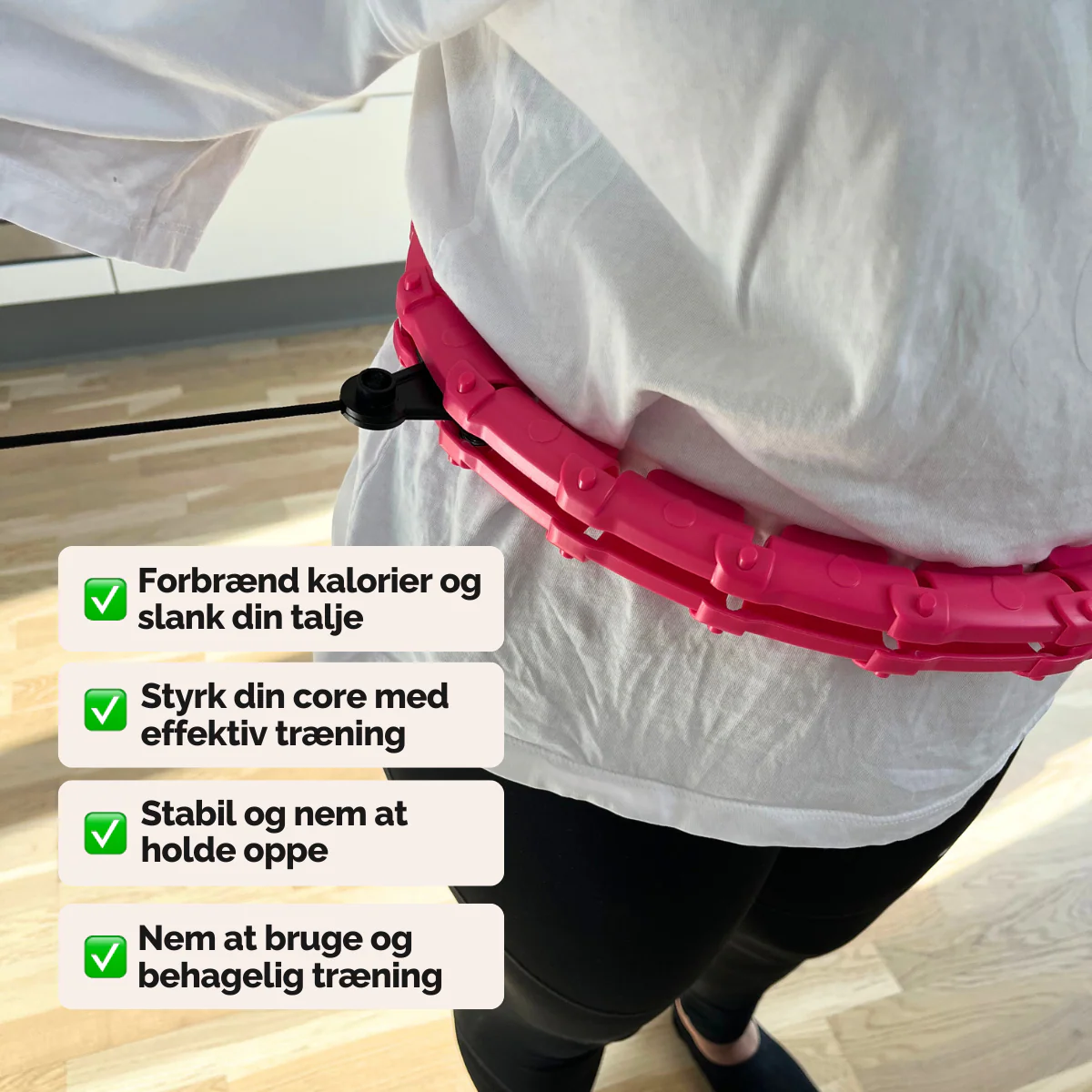 Vibrationstræner + Justerbar hulahopring med vægt (PAKKETILBUD) - Image 3
