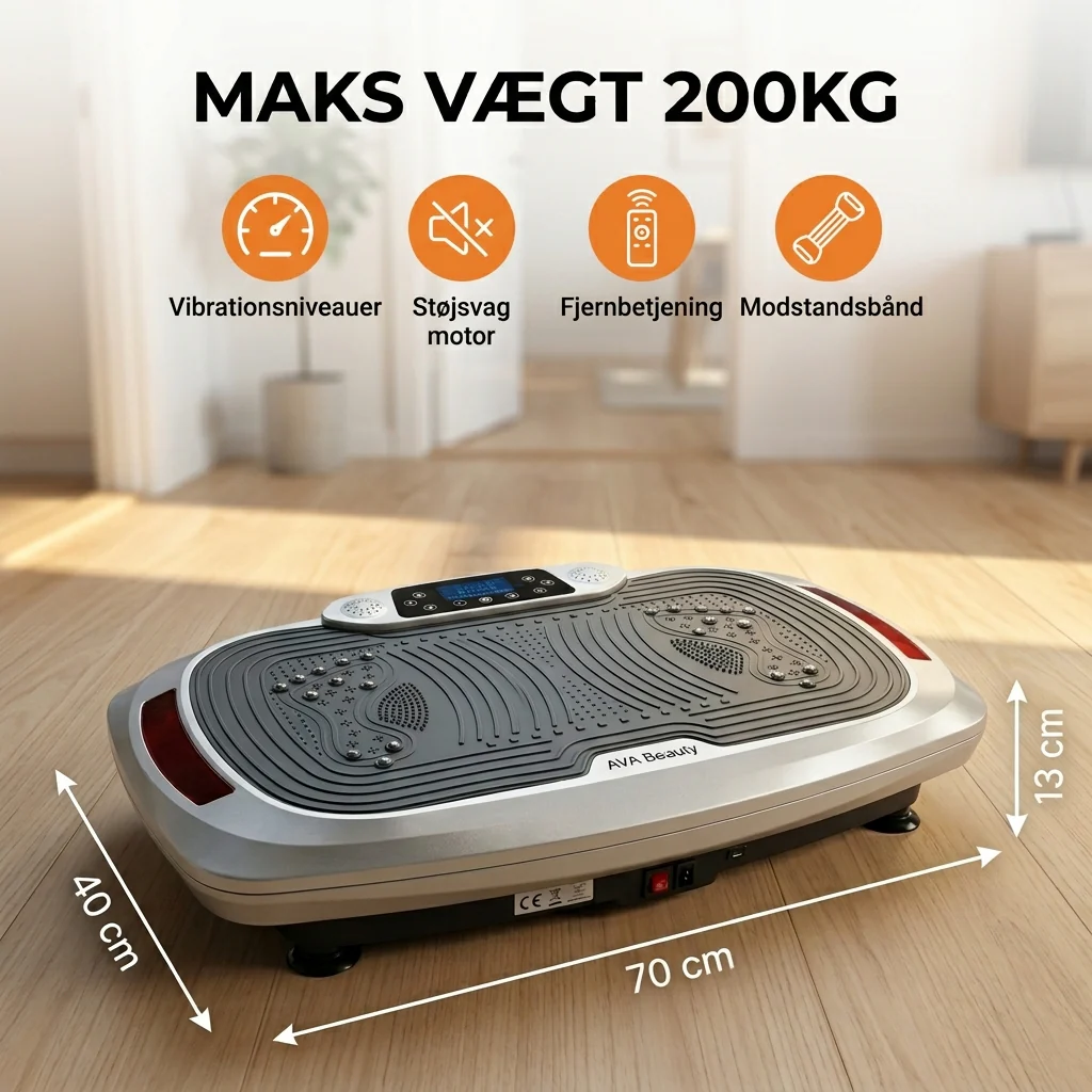 Vibrationstræner Max - Flere vibrationer & 200 kg kapacitet - Image 11